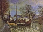 Alfred Sisley Saint-Martin Canal in Paris painting